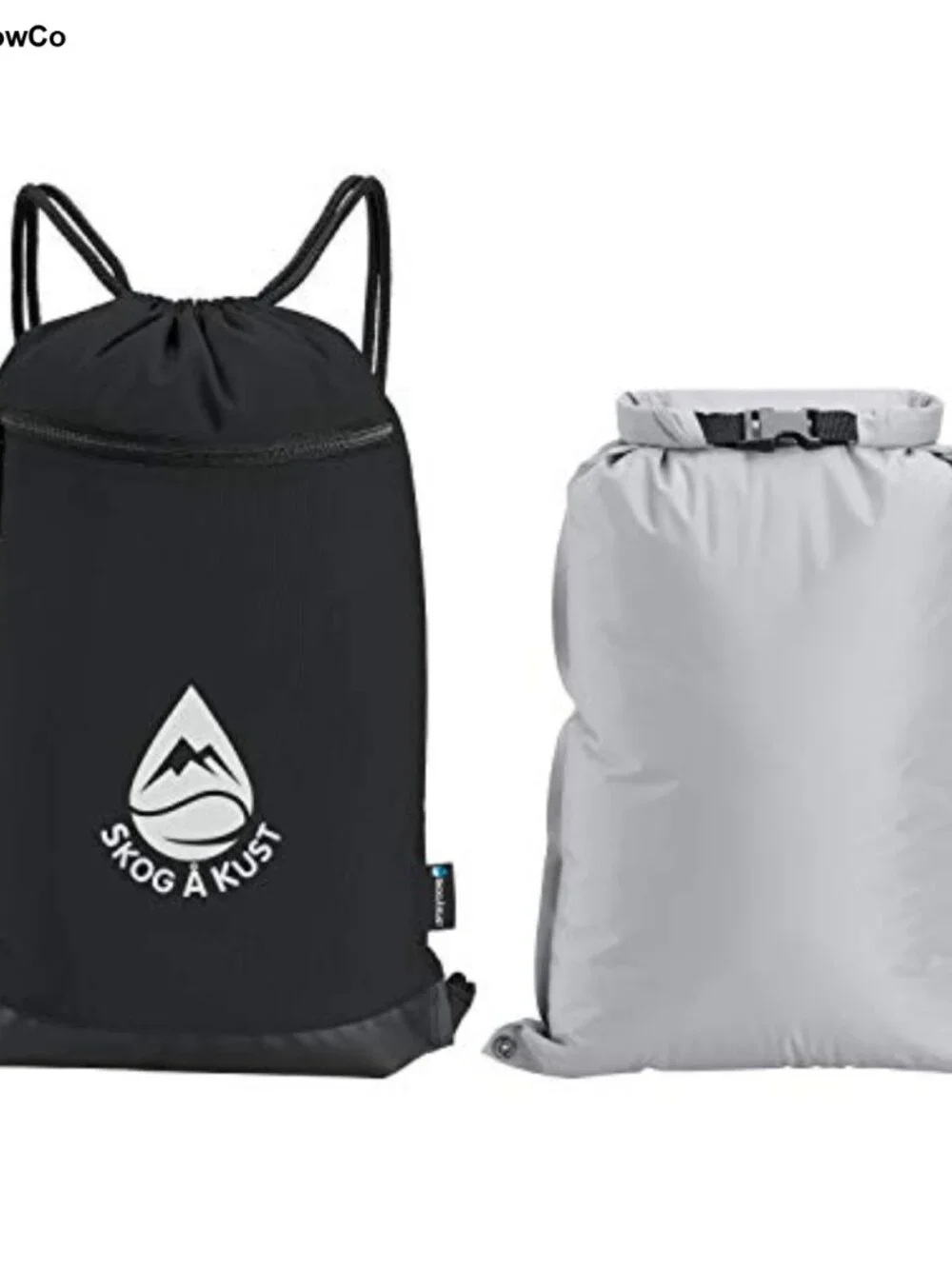 2-in-1 Drawstring Gym Bag with Removable Waterproof Dry Bag IPX-6